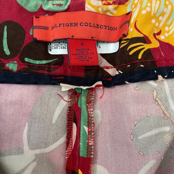 HILFIGER COLLECTION Carribean Pleated Pants with Hand Embroidery - RARE - Picture 4 of 16